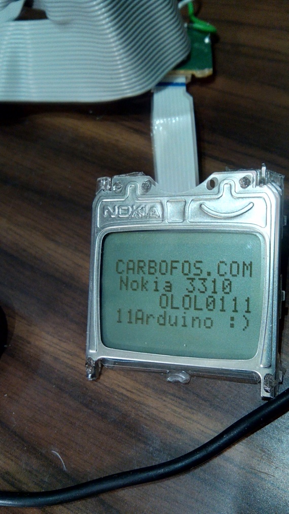 NOKIA 3310 LCD ARDUINO AVR ATMEGA