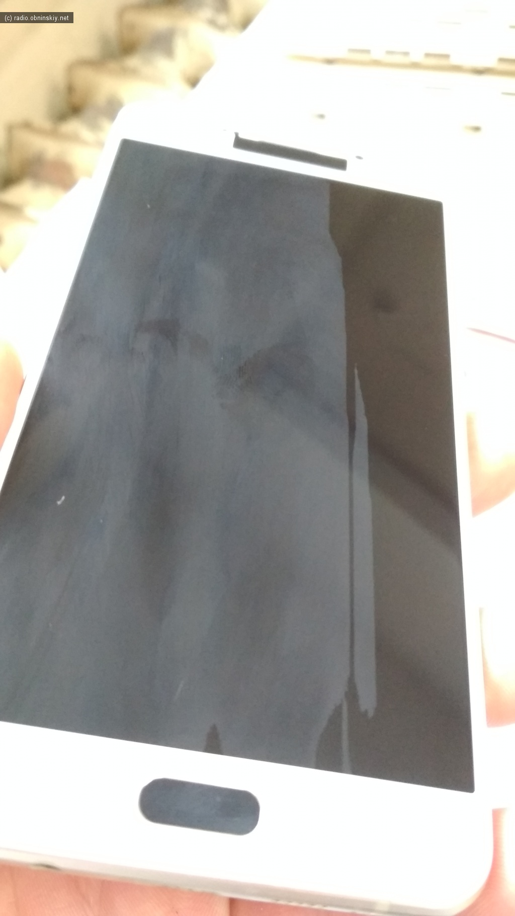 фото брака  Galaxy A7 экрана тачскрин с алиэкспресс спор провален